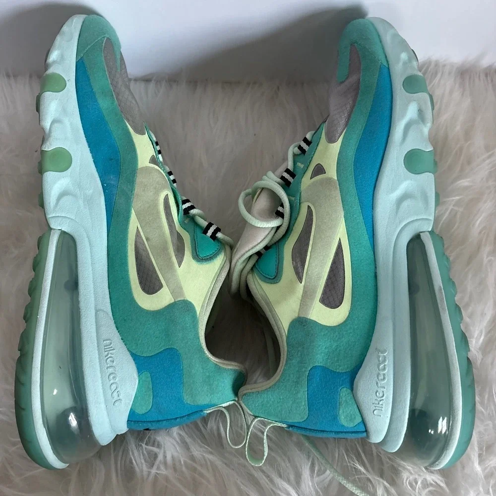 Nike Air Max‎ 270 React Hyper Jade Frosted Spruce AO4971-301 Mens Size 7.5